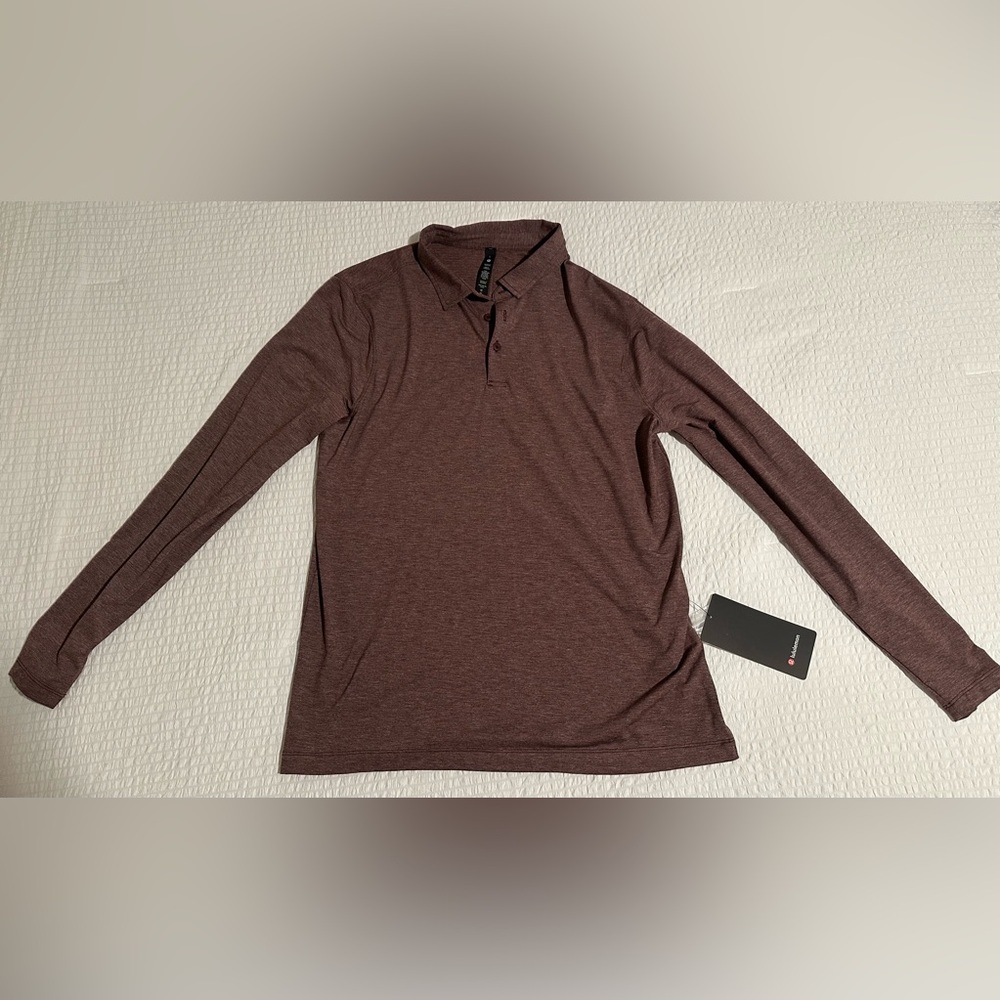 Lululemon evolution long sleeve polo sz large men’s NWT